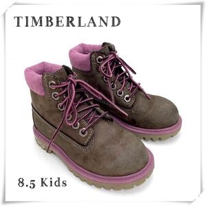 TIMBERLAND Toddler 6 inch Premium Waterproof Lace Up Hiking Boot in Brown